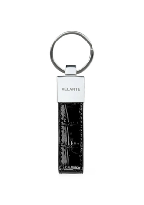 VELANTE leather keyring - Silver