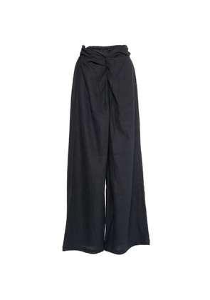 Muller Of Yoshiokubo twist-detail palazzo pants - Black