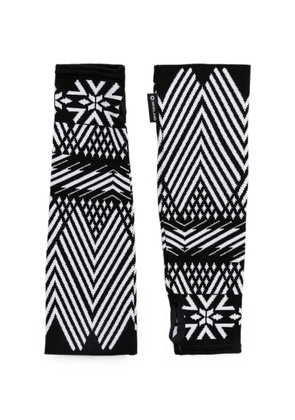 NEWLAND geometric pattern gloves - Black