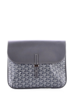 Goyard Pre-Owned Coursier Messenger Bag Coated Canvas and Leather crossbody bag - Grey