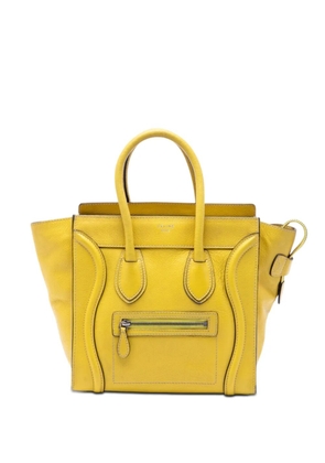 Celine Pre-Owned 2012 Micro Leather Luggage tote bag - Yellow