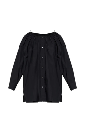 Alexander Wang off-shoulder button-up mini dress - Black