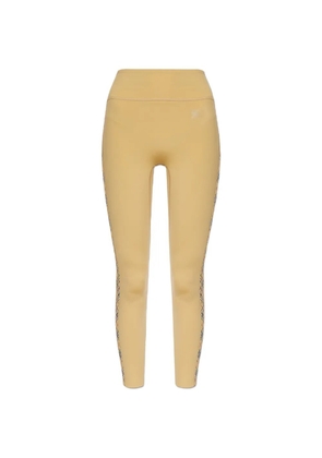 Burberry check-trim leggings - Neutrals