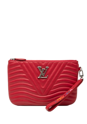 Louis Vuitton Pre-Owned 2019 Calfskin New Wave Zipped Pochette clutch bag - Red