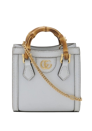 Gucci Pre-Owned 2016-2026 Super Mini Calfskin Bamboo Diana satchel - Blue