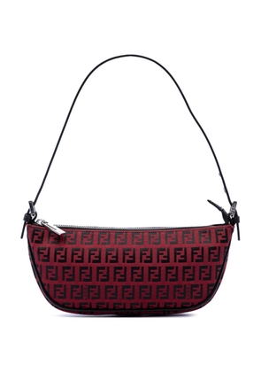 Fendi Pre-Owned 2000-2010 Zucchino Canvas Pochette shoulder bag - Red