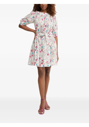 LIU JO floral-print mini dress - White