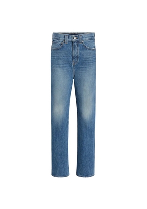 KHAITE Bonnie whiskering-effect jeans - Blue