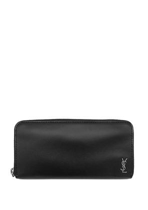 Saint Laurent Pre-Owned 2013-2026 Leather Tiny Cassandre Zip Around Wallet long wallets - Black