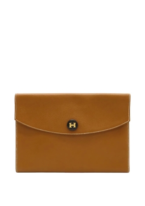 Hermès Pre-Owned 1990 Courchevel Pochette Rio clutch bag - Brown