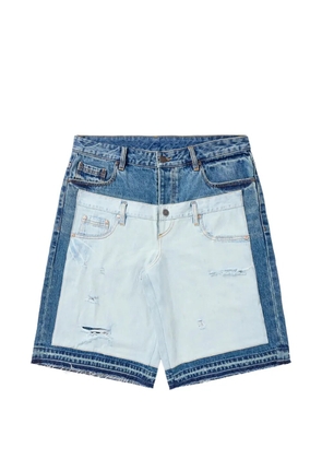 Billionaire Boys Club Apollo panelled denim shorts - Blue