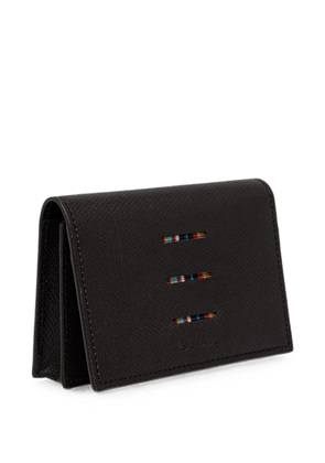 Paul Smith striped cardholder - Brown