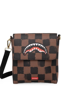 Sprayground checkered shark belt bag - Brown
