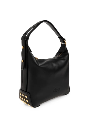 Tod's mini stud-embellished leather tote bag - Black