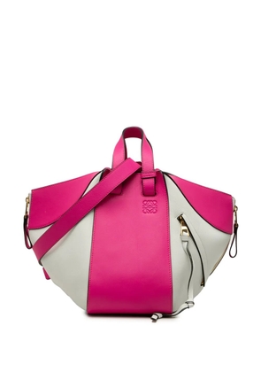 Loewe Pre-Owned 2017 Small Bicolor Calfskin Hammock Bag satchel - Pink