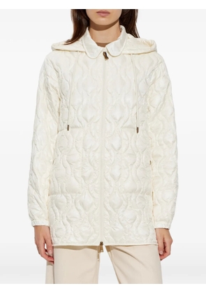 Moncler Balette geometric-quilted hooded jacket - Neutrals
