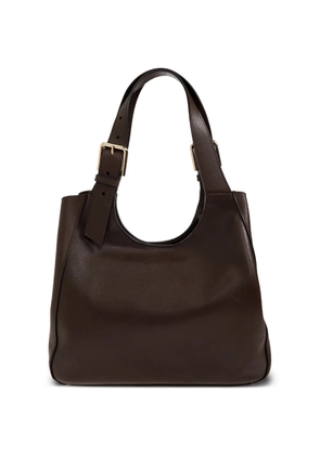 Furla buckle-detail leather tote bag - Brown