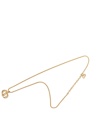 Christian Dior Pre-Owned 1990-2010 Gold Plated CD Logo Pendant Necklace costume necklace