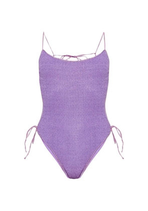 Oséree tie-fastening swimsuit - Purple
