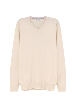 Brunello Cucinelli V-neck sweater - Neutrals
