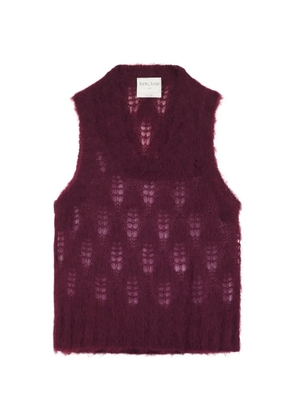 Forte Forte open-knit vest - Red