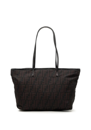 Fendi Pre-Owned 2010-2026 Small Zucca Nylon Roll tote bag - Black