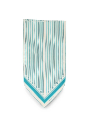 Ferragamo Pre-Owned Gancini stripe scarf - Neutrals