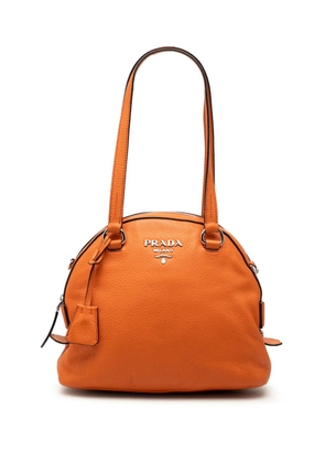 Prada Pre-Owned 2000-2025 Vitello Daino Dome satchel - Orange