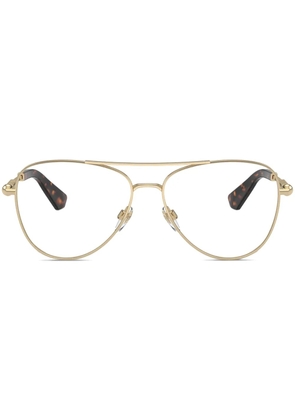 Burberry Eyewear pilot-frame glasses - Gold
