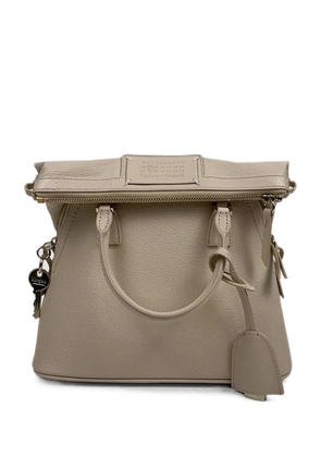 Maison Margiela mini 5AC leather tote bag - Neutrals