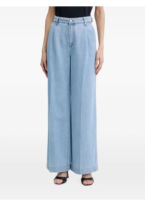 LIU JO pleated wide-leg jeans - Blue