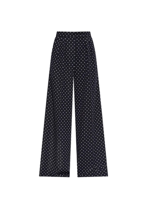 Max Mara Cerbero polka-dot palazzo pants - Blue