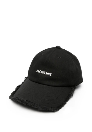 Jacquemus Artichaut frayed-edge baseball cap - Black