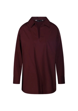 'S Max Mara V-neck long-sleeve blouse - Red