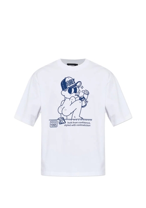 DSQUARED2 graphic-print cotton T-shirt - White
