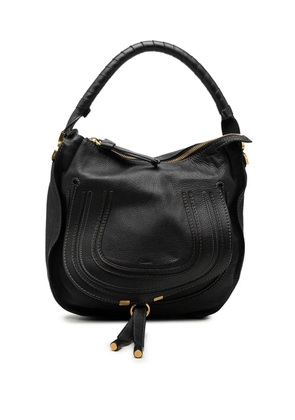 Chloé Pre-Owned 2011 Medium Pebbled Calfskin Marcie hobo bag - Black