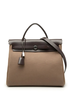 Hermès Pre-Owned 2015 Toile Herbag Zip 31 satchel - Brown