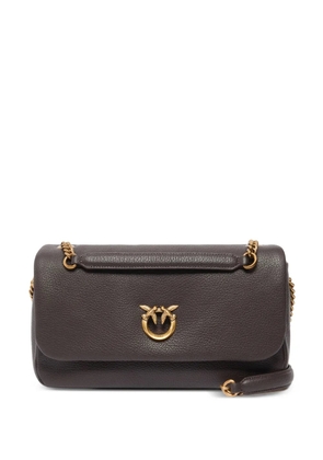 PINKO Love Birds leather shoulder bag - Brown