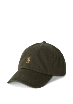 Polo Ralph Lauren Pony embroidered cotton-chino ball cap - Green