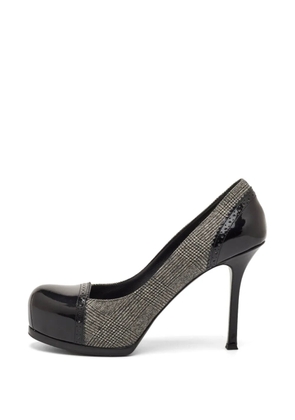 Saint Laurent Pre-Owned Tribtoo platform pumps - Grey