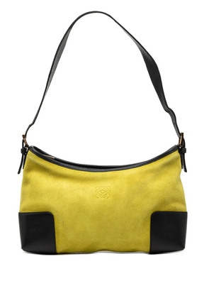 Loewe Pre-Owned 2010-2026 Suede Anagram shoulder bag - Yellow
