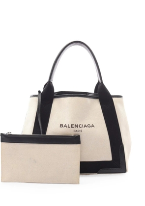Balenciaga Pre-Owned 2000s Navy Cabas tote bag - Neutrals
