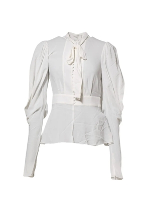 Dolce & Gabbana puffed-sleeve blouse - White
