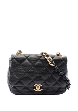 CHANEL Pre-Owned 2021-2026 Leather Flap Bag shoulder bag - Black