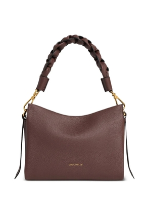 Coccinelle Boheme braided leather shoulder bag - Brown