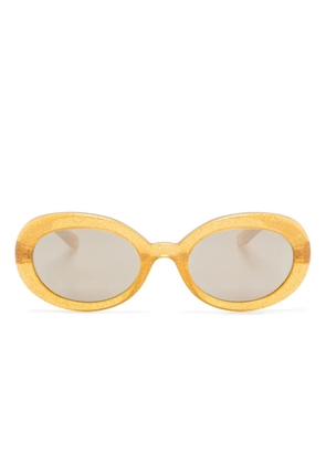 Dolce & Gabbana Eyewear logo-appliqué sunglasses - Yellow