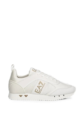 Ea7 Emporio Armani logo-print panelled sneakers - Neutrals