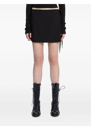 Ann Demeulemeester wrap-style mini skirt - Black