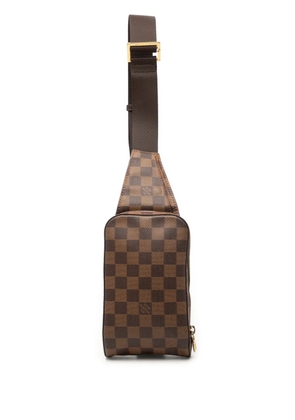 Louis Vuitton Pre-Owned 2008 Damier Ebene Geronimos crossbody bag - Brown