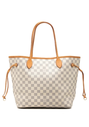 Louis Vuitton Pre-Owned 2011 Damier Azur Neverfull MM tote bag - White